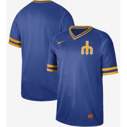 Nike Seattle Mariners Blank Royal Authentic Cooperstown Collection Stitched MLB Jersey