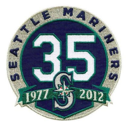 Stitched Seattle Seattle Mariners 35th Anniversary Jersey Patch