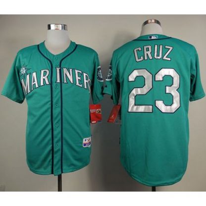 Seattle Mariners #23 Nelson Cruz Green Cool Base Stitched MLB Jersey