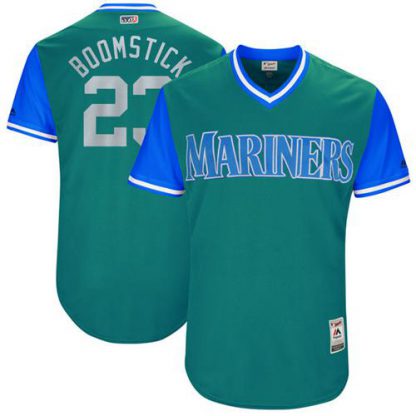 Seattle Mariners #23 Nelson Cruz Green "Boomstick" Players Weekend Authentic Stitched MLB Jersey