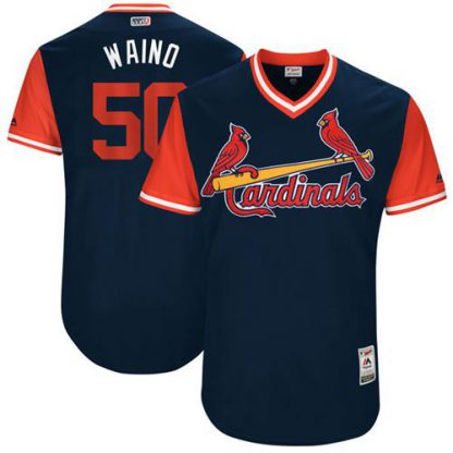 St.Louis Cardinals #50 Adam Wainwright Navy "Waino" Players Weekend Authentic Stitched MLB Jersey