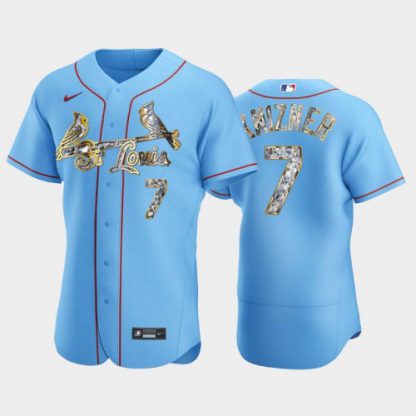 St.Louis St.Louis Cardinals #7 Andrew Knizner Men's Nike Diamond Edition MLB Jersey - Blue