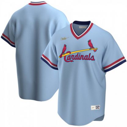 St. Louis St.Louis Cardinals Nike Road Cooperstown Collection Team MLB Jersey Light Blue