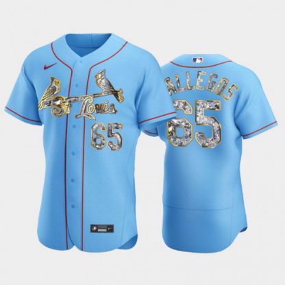 St.Louis St.Louis Cardinals #65 Giovanny Gallegos Men's Nike Diamond Edition MLB Jersey - Blue