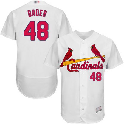 St.Louis Cardinals #48 Harrison Bader White Flexbase Authentic Collection Stitched MLB Jersey