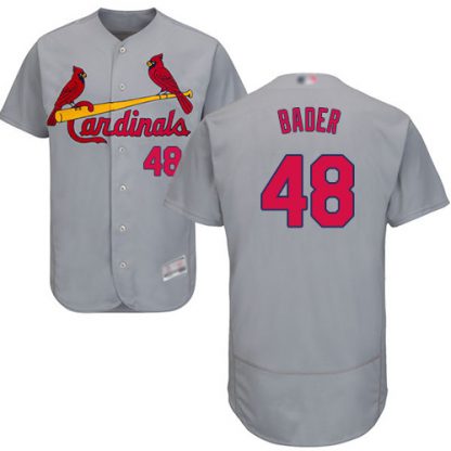 St.Louis Cardinals #48 Harrison Bader Grey Flexbase Authentic Collection Stitched MLB Jersey