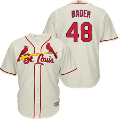 St.Louis Cardinals #48 Harrison Bader Cream New Cool Base Stitched MLB Jersey