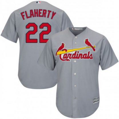 St.Louis Cardinals #22 Jack Flaherty Grey New Cool Base Stitched MLB Jersey