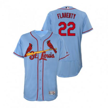 St.Louis Cardinals #22 Jack Flaherty Light Blue Flexbase Authentic Collection Stitched MLB Jersey