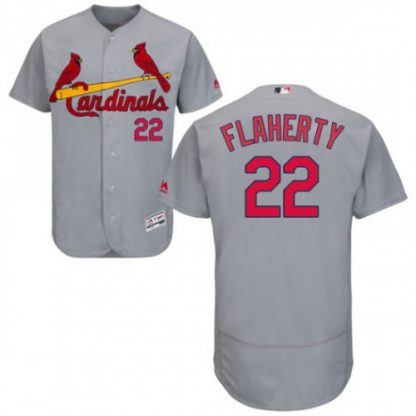 St.Louis Cardinals #22 Jack Flaherty Grey Flexbase Authentic Collection Stitched MLB Jersey