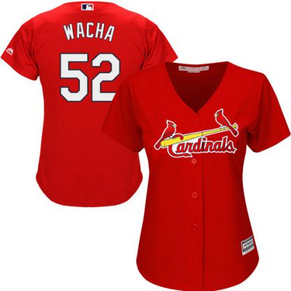 St.Louis Cardinals #52 Michael Wacha Red Alternate Women's Stitched MLB Jersey