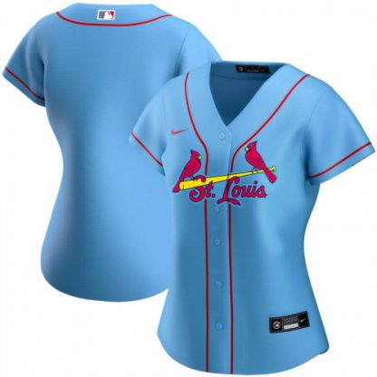 St. Louis St.Louis Cardinals Nike Women's Alternate 2020 MLB Team Jersey Light Blue