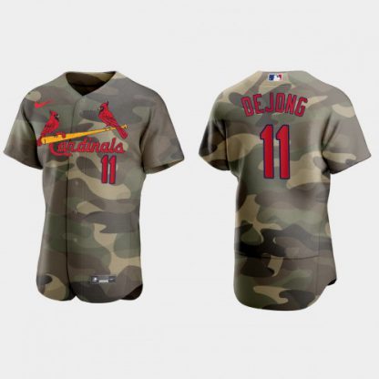 St.Louis St.Louis Cardinals #11 Paul Dejong Men's Nike 2021 Armed Forces Day Authentic MLB Jersey -Camo
