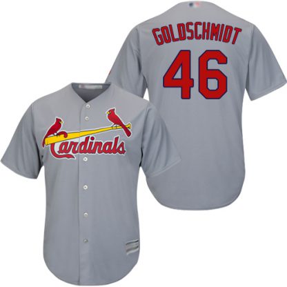 St.Louis Cardinals #46 Paul Goldschmidt Grey Cool Base Stitched Youth MLB Jersey