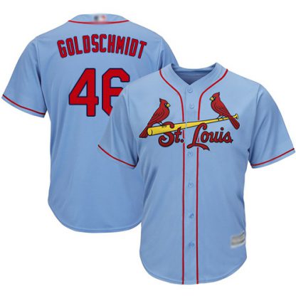 St.Louis Cardinals #46 Paul Goldschmidt Light Blue New Cool Base Stitched MLB Jersey