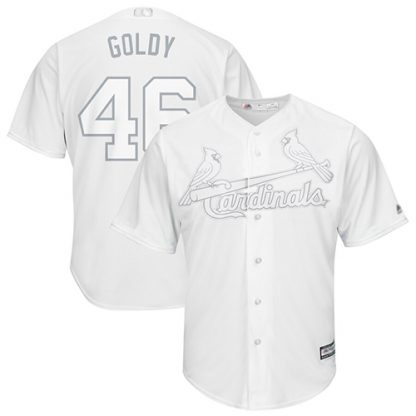 St.Louis Cardinals #46 Paul Goldschmidt White "Goldy" Players Weekend Cool Base Stitched MLB Jersey
