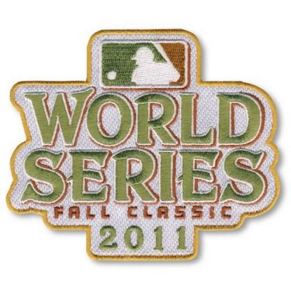 Stitched 2011 MLB World Series Logo Jersey Sleeve Patch Fall Classic St. Louis St.Louis Cardinals vs Texas Texas Rangers