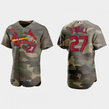 St.Louis St.Louis Cardinals #27 Tyler O'Neill Men's Nike 2021 Armed Forces Day Authentic MLB Jersey -Camo