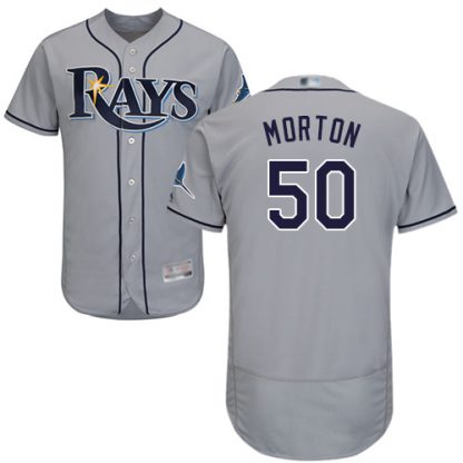 Tampa Bay Rays #50 Charlie Morton Grey Flexbase Authentic Collection Stitched MLB Jersey
