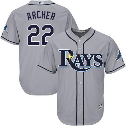 Tampa Bay Rays #22 Chris Archer Grey Cool Base Stitched Youth MLB Jersey