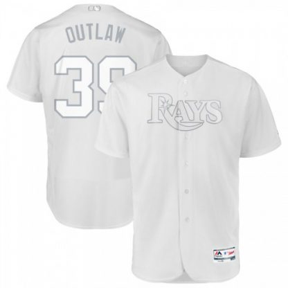 Tampa Bay Tampa Bay Rays #39 Kevin Kiermaier Outlaw Majestic 2019 Players' Weekend Flex Base Authentic Player Jersey White