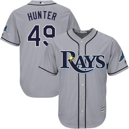 Tampa Bay Rays #49 Tommy Hunter Grey Cool Base Stitched Youth MLB Jersey