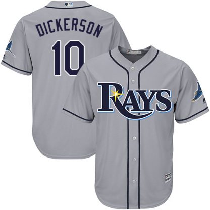 Tampa Bay Rays #10 Corey Dickerson Grey Cool Base Stitched Youth MLB Jersey