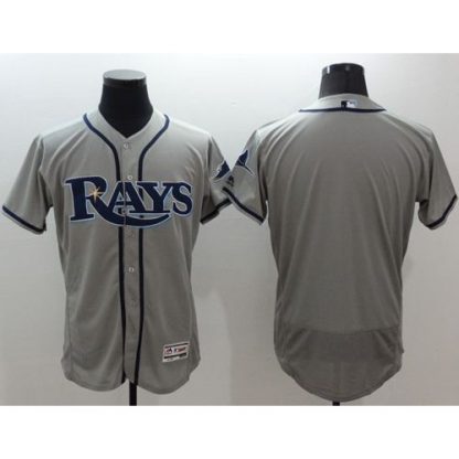 Tampa Bay Rays Blank Grey Flexbase Authentic Collection Stitched MLB Jersey