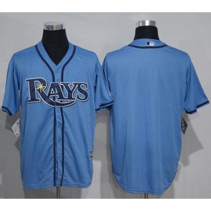 Tampa Bay Rays Blank Light Blue New Cool Base Stitched MLB Jersey