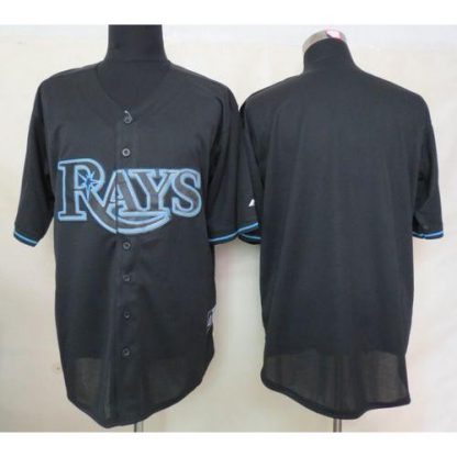 Tampa Bay Rays Blank Black Fashion Stitched MLB Jersey