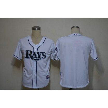 Tampa Bay Rays Blank White Cool Base Stitched MLB Jersey