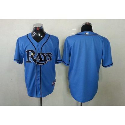 Tampa Bay Rays Blank Light Blue Cool Base Stitched MLB Jersey