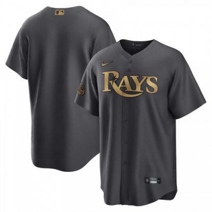 Tampa Bay Tampa Bay Rays Blank Men's Nike Charcoal 2022 MLB All-Star Game Replica Jersey