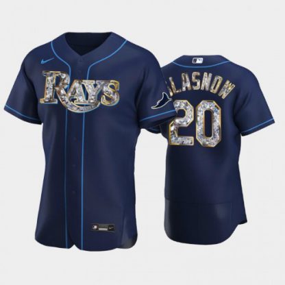 Tampa Bay Tampa Bay Rays #20 Tyler Glasnow Men's Nike Diamond Edition MLB Jersey - Navy