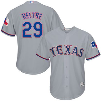 Texas Rangers #29 Adrian Beltre Grey New Cool Base Stitched MLB Jersey