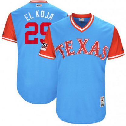 Texas Rangers #29 Adrian Beltre Light Blue "El Koja" Players Weekend Authentic Stitched MLB Jersey