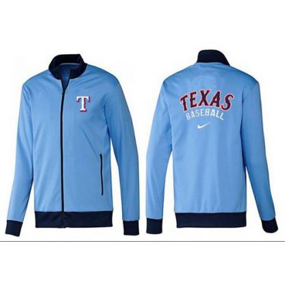 MLB Texas Texas Rangers Zip Jacket Light Blue