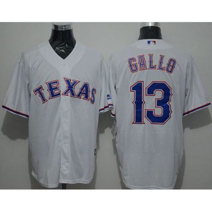 Texas Rangers #13 Joey Gallo White New Cool Base Stitched MLB Jersey