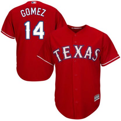 Texas Rangers #14 Carlos Gomez Red Cool Base Stitched Youth MLB Jersey