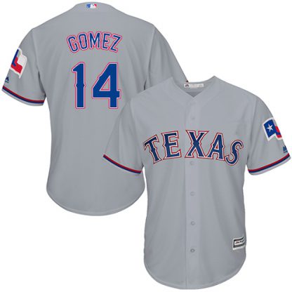 Texas Rangers #14 Carlos Gomez Grey Cool Base Stitched Youth MLB Jersey