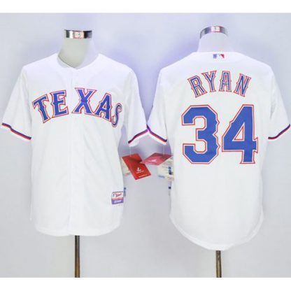 Texas Rangers #34 Nolan Ryan White Cool Base Stitched MLB Jersey