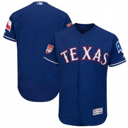 Texas Rangers Blank Blue 2019 Spring Training Flex Base Stitched MLB Jersey