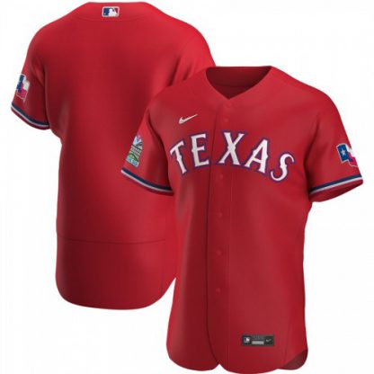 Texas Texas Rangers Men's Nike Scarlet Alternate 2020 Authentic Team MLB Jersey