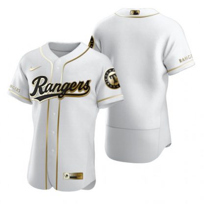 Texas Texas Rangers Blank White Nike Men's Authentic Golden Edition MLB Jersey