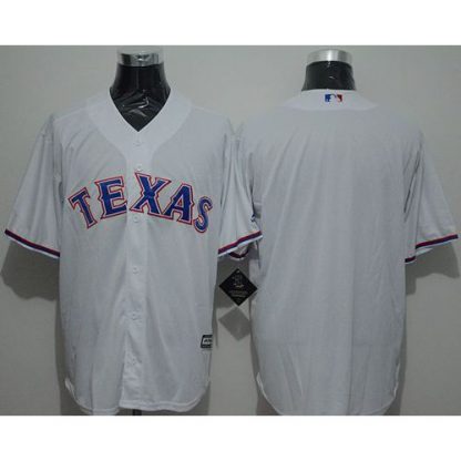 Texas Rangers Blank White New Cool Base Stitched MLB Jersey