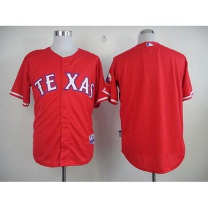 Texas Rangers Blank Red 40th Anniversary Patch Stitched MLB Jersey