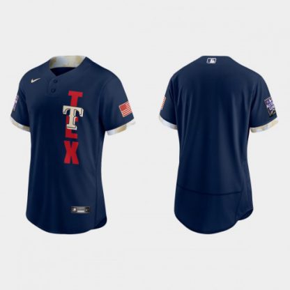 Texas Texas Rangers 2021 Mlb All Star Game Authentic Navy Jersey