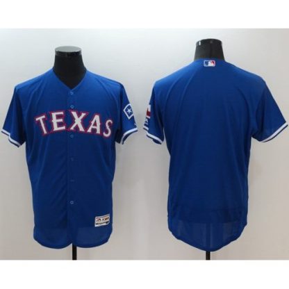 Texas Rangers Blank Blue Flexbase Authentic Collection Stitched MLB Jersey