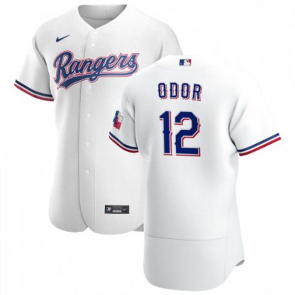 Texas Texas Rangers #12 Rougned Odor Men's Nike White Home 2020 Authentic Player MLB Jersey