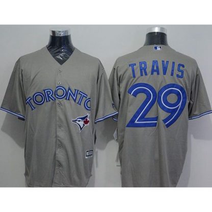 Toronto Blue Jays #29 Devon Travis Grey New Cool Base Stitched MLB Jersey